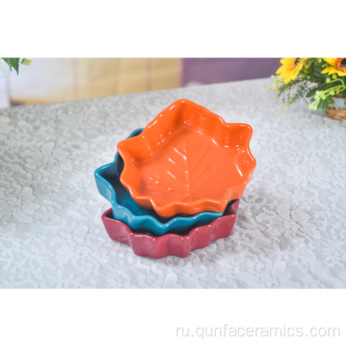 Керамическая мини-форма для кухни в форме листа